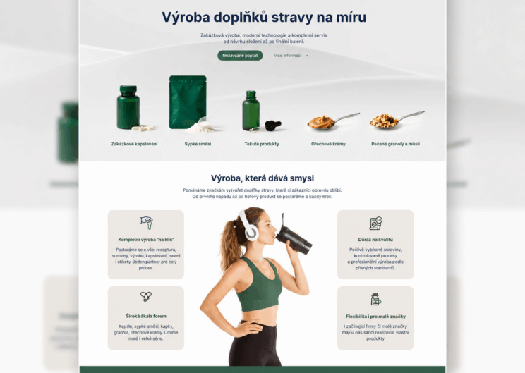 Tvorba webu Nutrish